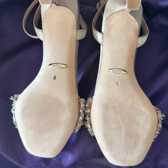 Badgley Mischka Party Telissa Kitten High Heel Sandal Size 6 Wedding Prom Dance - Picture 8 of 12